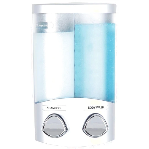 Better Living Products 76234-1 DUO 2-Chamber Dispenser, Satin Silver