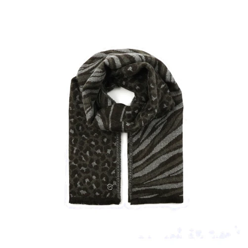Michael Kors Womens Mixed Animal Wrap, Stylish Fashion Accessory Scarf for Cold