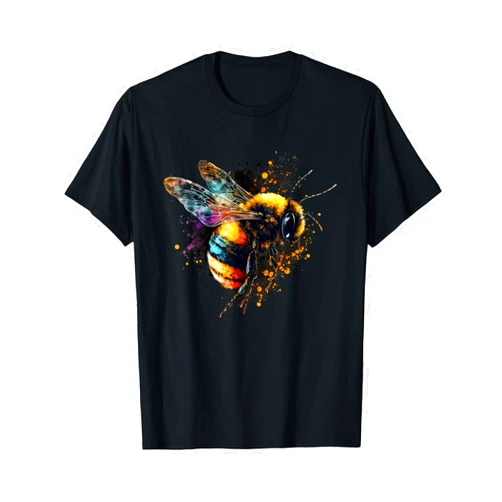 BuzzingBees Watercolor Bee Design for Beekeepers, Apiarists Lovers T-Shirt