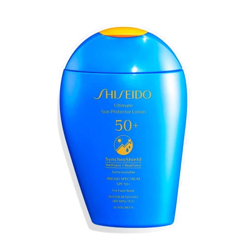 Shiseido Ultimate Sun Protector Lotion - 150 mL - Invisible Broad-Spectrum SPF 50+ Sunscreen for Face & Body - Lightweight Formula - All Skin Types