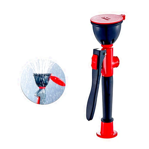 CGOLDENWALL Handheld Emergency Eyewash Station 304 Stainless Steel Drench Hose Eye Washer Unit Portable Safety Shower Continuous Flow Eye Flush Shower for Lab and Industrial Use (Single Head)