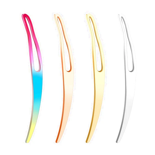 ZEYIYER 4PCS Interlocking Tool for Locs, Sisterlock Retighten Tool Bent-Hook Shape Loc Tools for Interlocking, Easy Hair Loc Needle Tools for Dreads Hair Tightening (4 Colors)