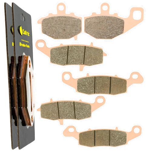 Caltric Front And Rear Brake Pads Compatible with Kawasaki Versys 650 Kle650 Kle 650 2007-2014
