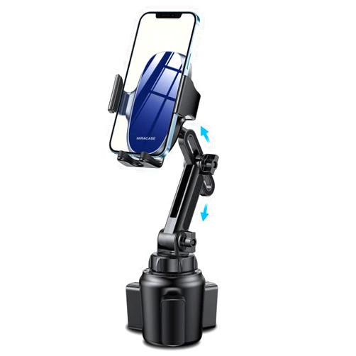 Miracase Universal Cup Phone Holder for Car, [Upgraded Version] Adjustable Long Neck Car Cup Holder Phone Mount Cradle Friendly Compatible with iPhone Samsung Google and All Smartphones, Blue