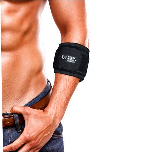 YAVOUN Elbow Brace for Tendonitis and Elbow Brace Support Strap, Counterforce Arm Band for Tendon Relief & Support for Forearm, Tennis Elbow Brace fit Men & Women (Black, S-M)