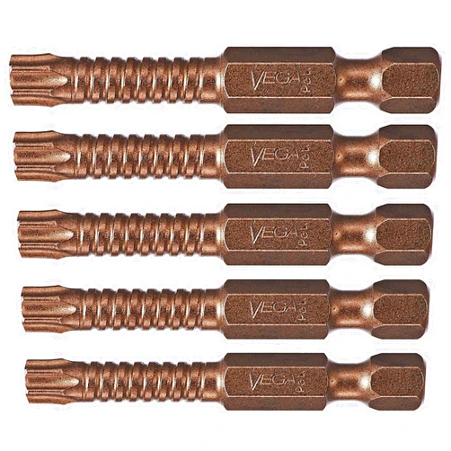 VEGA T10 TORX Impact Driver Bits. Impactech Professional Grade Impact Grade T-10 TORX 2