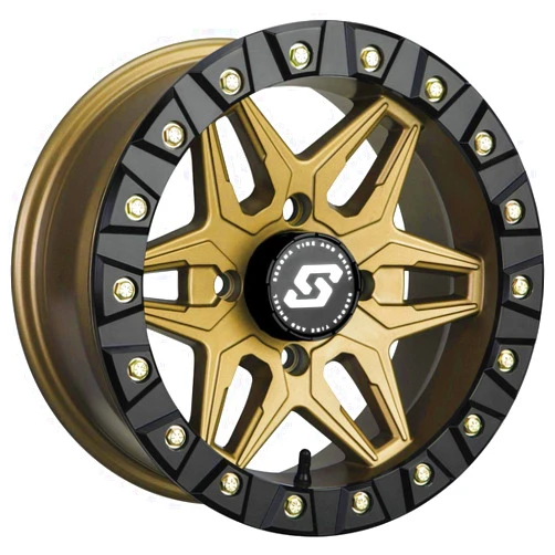 Sedona Split 6 Beadlock 14x7 ATV/UTV Wheel - Bronze 4/110-5+2