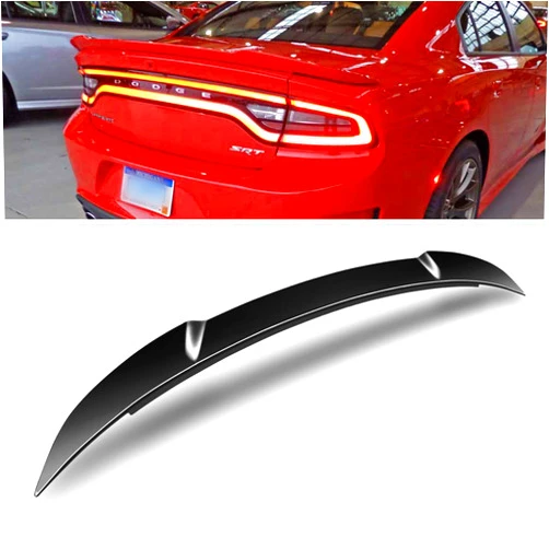 Modifystreet for 2015-2018 Charger Gross Black Factory Style Trunk Flush Mount Rear Trunk Spoiler Wing