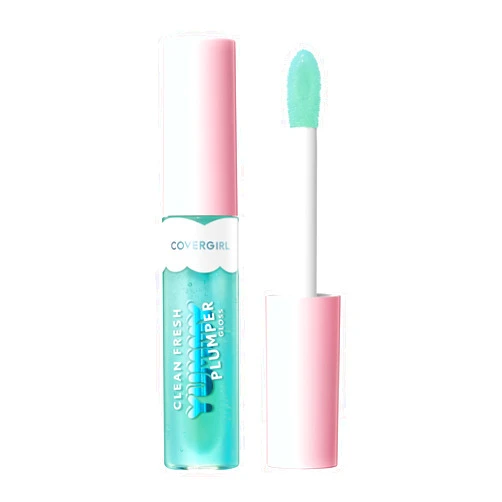 Covergirl Clean Fresh Yummy Gloss, 800 Minter Is Coming, Plumper Gloss, Shiny Gloss, Vegan Formula, Volumizing Lip Plumper, Easy to Apply, Minty Flavor, 0.33oz