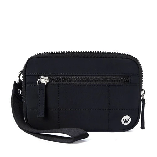 WESTBRONCO Wristlet Wallets for Women Nylon Quilted Wallet with 3 Zipper Purse for Travel Credit Card Holder Phone Organizer