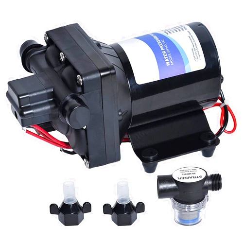 Boine Water Pump 4008-101-E65 42-Series 12V 3.0GPM 55PSI Diaphragm Pump Compatible with RVs, Ships, Yachts, and Boats - Self-Priming 9.8 Feet