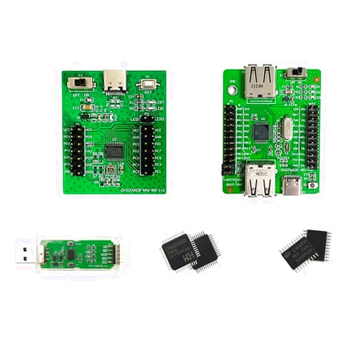 Luejnbogty CH32V003 Development Board Kit Evaluation Board Set 32-Bit General- RISC-V MCU Functional Application Assessment