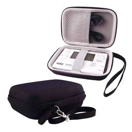 WERJIA Hard Carrying Case Compatible with Korg TM60BK/TM-50 Tuner Metronome,KLIQ MetroPitch - Metronome Tuner (black)