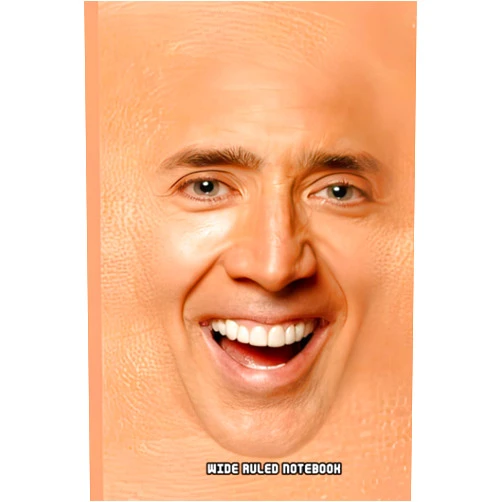 By Alex Kuttner (Author) Wide Ruled Notebook: A Colouring Unofficial Nicolas Reminder Cage Calendar Notebooks Composition For Left Handed Geniuses