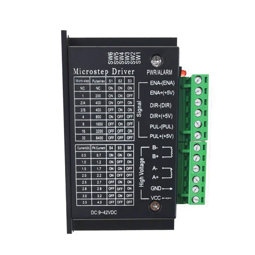 Usongshine Stepper Motor Driver TB6600 4A 9-42V Nema 17 Stepper Motor Driver CNC Controller Single Axes Phase Hybrid Stepper Motor for CNC/42 57 86 Stepper Motor（1 pcs