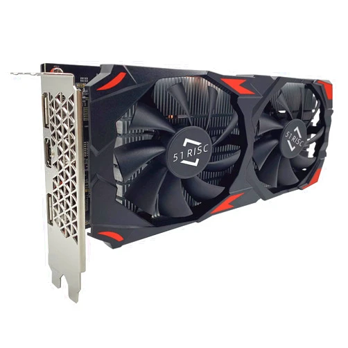 51RISC Radeon RX 580 8GB Graphics Card, GDDR5 256bit 2048SP VR Ready DisplayPort HDMI Video Card for Gaming (RX 580 8GB)