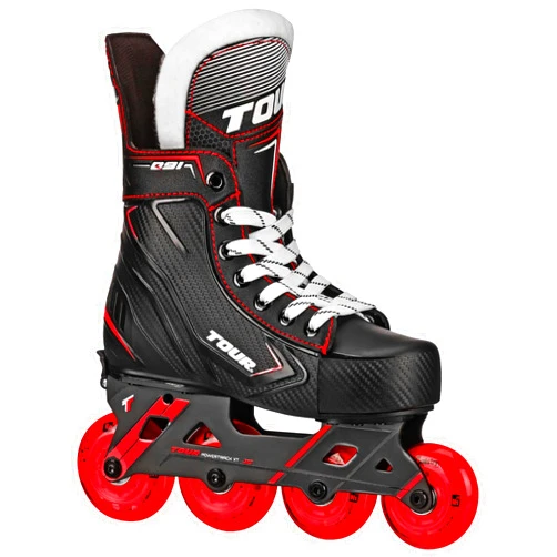 Tour Q91 Kids' Adjustable Inline and Roller Hockey Skates