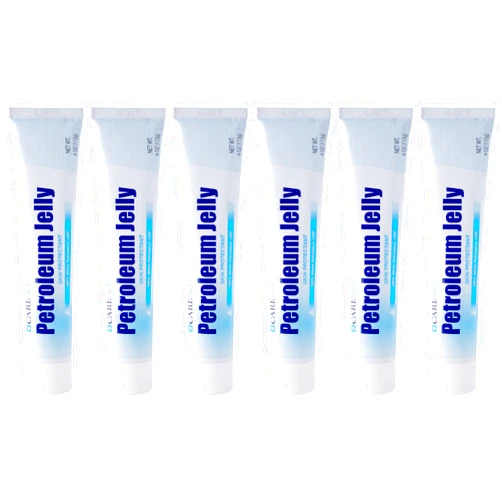 CareALL Petroleum Jelly 4 Oz. Tube (6 Pack), Unscented, 100% Pure White Petrolatum Jelly USP, Moisturizer for Dry Cracked Skin and Lips, Protectant for Minor Cuts, Scrapes, Burns.