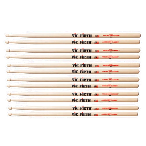 Vic Firth 6-Pair American Classic Hickory Drum Sticks Wood 7A