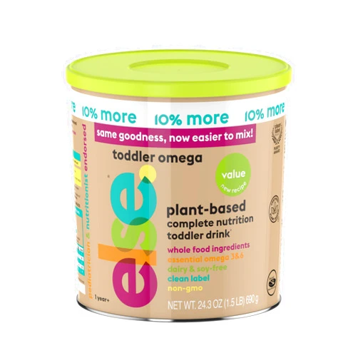 ELSE NUTRITION Else Toddler Formula Value 12-36 Months w/Omega 3&6 for Brain Development - Lactose Free, Dairy Free Toddler Nutrition Drink - Plant Based Toddler Protein Powder w/ 20+ Vitamins (22oz, 1-Pack)