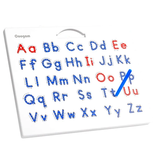 Coogam Magnetic Letters Practicing Board, Magnets Tracing ABC Alphabet Board Learning to Write Uppercase&Lowercase Educational Toy Fine Motor Montessori Gift for 3 4 5 Years Old Preschool Kids