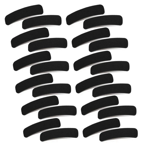 HAIBEIR 40 Pieces Hat Tape Size Reducer Hat Sizer Filler Insert with Self Adhesive Foam Reducing Sizing Hat Band for Hats and Caps Sweatband Black
