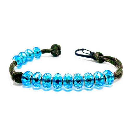 LAMIBEE Paracord Bead Ranger Counter, Durable 550 lbs Paracord String with 13 Beads, Easy Scorekeeping, Hand-Braided with Clip for Camping, Hiking, Swimming