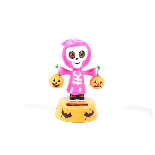 BeKoas Solar Dancing Figurines,Solar Powered Dancing Dolls,Solar Shaking Head Ornaments, Car Dashboard Decor,Dancing Toy Halloween Decor for Car(Pumpkin Doll)