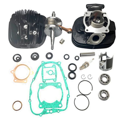 SHTLYH Engine Cylinder Piston Cylinder Crank Gasket Kit Top End Rebuild Kit Compatible for Yamaha Blaster 200 YFS 200 66mm 1988-2006