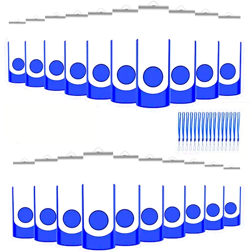 EASTBULL 50 Pack 4GB Bulk Flash Drives Pack USB 2.0 Thumb Drives Pack 4GB Bulk USB Drives Blue