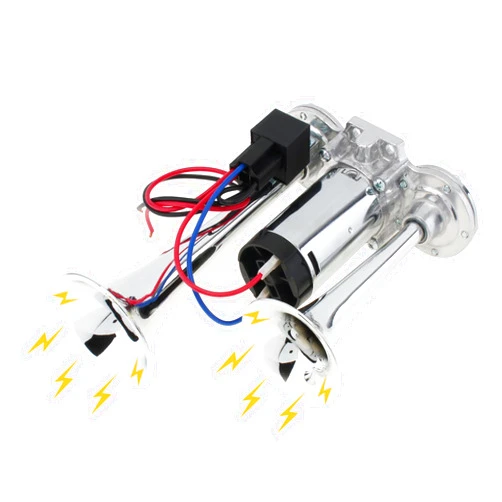 DriSentri 12V Air Horn for Truck, 600DB Dual Trumpets Super Loud Electric Car Air Horn Kit with Compressor for Cars Trucks Lorry Trains Boats