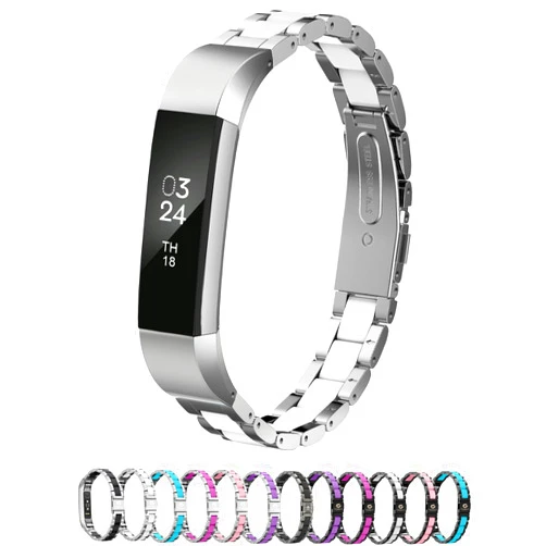 Greeninsync Compatible with Fit bit Alta Bands Metal, Special Edition Replacement for Alta HR Stainless Steel Bands Adjustable Accessory Wristband Small Large for Alta Bracelet Women Men