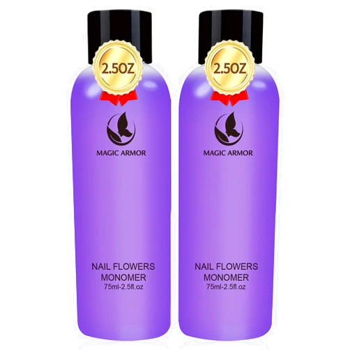MAGIC ARMOR Acrylic Liquid Monomer - 150ml Acrylic For Professional Liquid Monomer Liquid Monomer Nail System Kit For Acrylic Nails Extension Quick Dry Time (150ml)