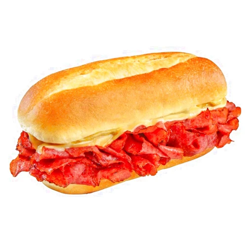 Rayberns Pastrami and Cheese Sandwich - Display - 8 per case.
