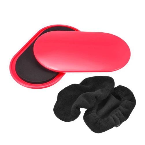 uxcell Exercise Core Sliders, Oval Glider Discs with Feet Covers, Dual Sided Usage in Home Gym for Full Body Workout