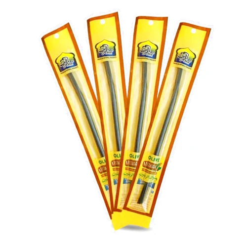 Al-Khair Miswak Al Khair Olive (Zaitoon) Thin Miswak 7mm - Pack of 4 Organic Dry Miswak Organically Grown Oral Care | Miswak Sticks for Teeth | Natural Toothbrush for Whiter Teeth | Vacuum Sealed Natural Sewak Stick