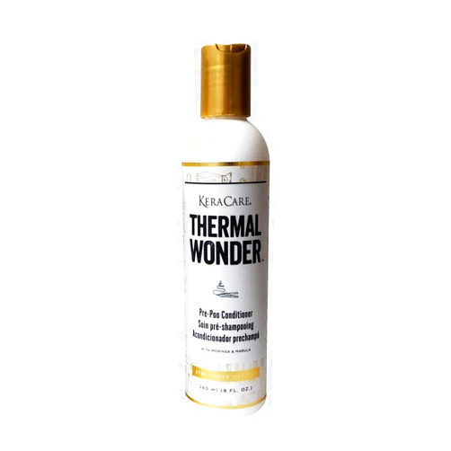 KeraCare Thermal Wonder Pre Poo Conditioner - With Aloe Vera, Green Tea & Menthol- Features Maringa and Marula for Moisture - Refresh & Hydrate Scalp - Prepare Hair for Thermal Processing