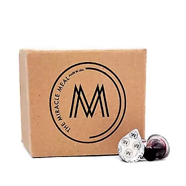 The Miracle Meal USA LLC The Miracle Meal Pre-filled Communion Cups & Wafer - Box of 100 - with 100% Trusted Concord Grape Juice & Wafer - Made in the USA - Premium Quality Guaranteed