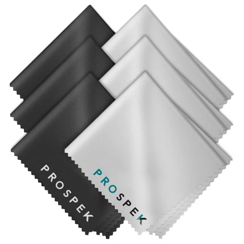 Prospek Microfiber Cleaning Cloth. High Absorption Material for Screens, Lenses, Glasses, Cell Phones, Tablets and Other Sensitive Surfaces. 4 Pieces. 6