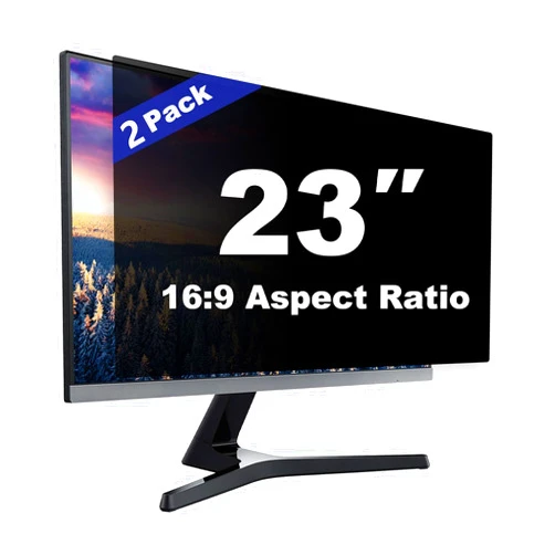 DNZPFU [2 Pack 23 Inch Computer Privacy Screen Shield for 16:9 Widescreen Desktop Monitor,Anti-Blue Light Glare and Anti-Spy Privacy Filter Screen Protector Film