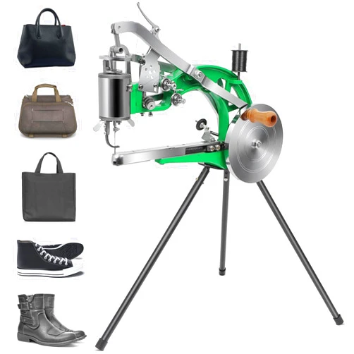 GCCSJ Leather Sewing Machine Cobbler Stitching Machine Shoe Repair Machine with Dual Cotton Nylon Line for Sewing Upsolery, Bags, Tents, Clothes, Belt and Coats