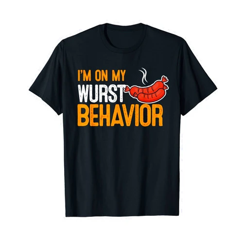 Trendy Oktoberfest Drinking 2022 'I'm on My Wurst Behavior' Worst Bratwurst Oktoberfest Beer T-Shirt