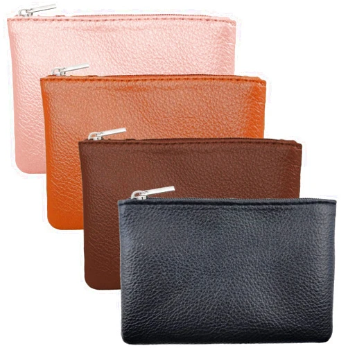 LyBlissor 4Pcs Small Coin Purse,Leather Zipper Pouch Change Purse With Zipper Coin Pouch for Men Women Small Coin Bag Portable Change Wallet Mini Coin Pocket Pouch Change Holder for Women Change Purse for Coins