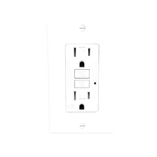 LOONAVA (15 AMP - 1 Pack) GFCI Outlet WR White – Tamper Resistant, Weather Resistant GFI Receptacle with Self-Test, LED Indicator,UL Listed, Easy Install – Ground Fault Outlet for Outdoor Use & Bathroom