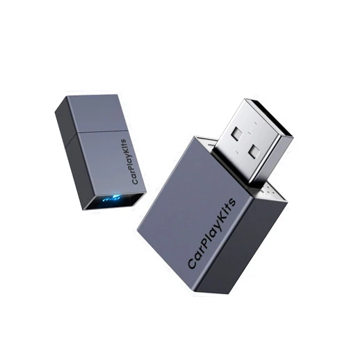 CarPlayKits Wireless CarPlay Adapter for Apple, Plug and Play Low Latency Mini Wilreless Carplay Adapter for iPhone Converts Wired to Wireless CarPlay Dongle for Cars from 2016 and iOS 10+ USB Type-A
