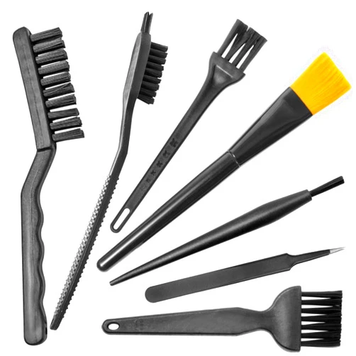 APBFH Computer PC Keyboard Laptop Electronics Camera Small Cleaning Brush Kit (Black, Set of 7)