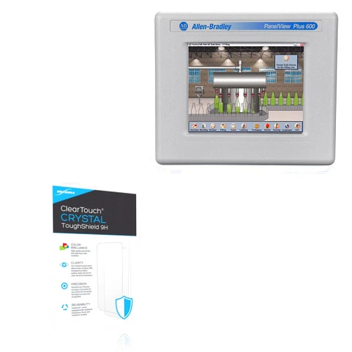BoxWave Screen Protector Compatible With Allen Bradley PanelView Plus 6 600 - ClearTouch Crystal ToughShield 9H (2-Pack), Clear 9H Tough Flexible Film Screen Protector