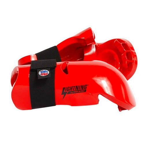 Pro Force Lightning Punches Karate Sparring Gloves - Red - Child Medium