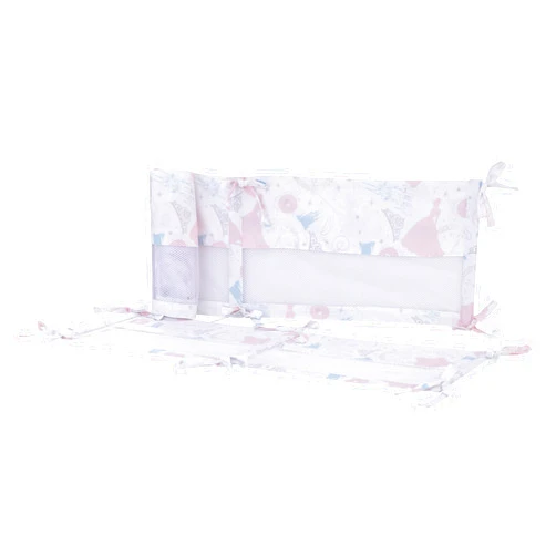 NoJo Disney Sweet Princess Pink, Light Blue, and White Cinderella Secure-Me Crib Liner