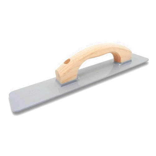 MARSHALLTOWN Cast Magnesium Hand Float, 16 Inch x 3-1/8 Inch, Concrete Float, Concrete Finishing Tool, Provides a Smooth Finish, Wood Handle, Round Handle Style, Made in the USA, 148RW